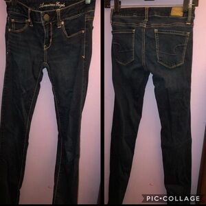 American Eagle Women's Jeans Super Stretch Skinny Size 0 Long